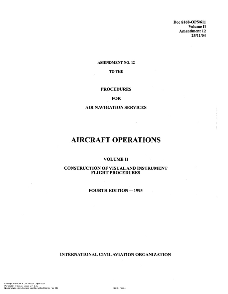 Icao Pans Ops Doc 8168
